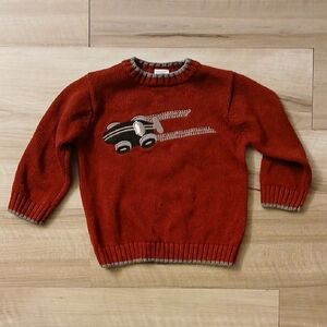 Gymboree Turbo Charged Race Car  Sweater Vintage Size 2T (I)